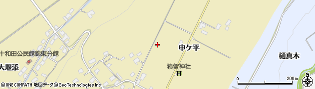 秋田県鹿角市十和田錦木申ケ野63周辺の地図