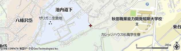 秋田県大館市象ケ鼻周辺の地図