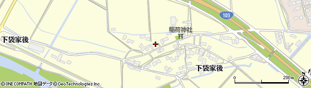 秋田県大館市根下戸下袋周辺の地図