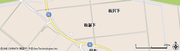 秋田県大館市板沢（板沢下）周辺の地図