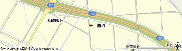 秋田県大館市根下戸周辺の地図