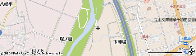 秋田県鹿角市十和田毛馬内（下川原）周辺の地図
