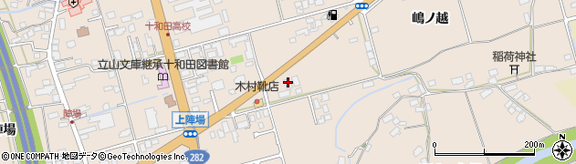 秋田県鹿角市十和田毛馬内上陣場34周辺の地図