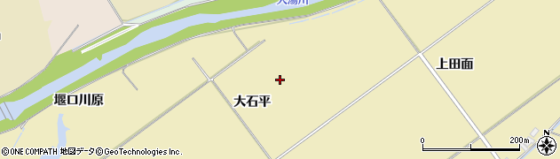 秋田県鹿角市十和田錦木大石平周辺の地図