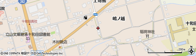 秋田県鹿角市十和田毛馬内上陣場5周辺の地図