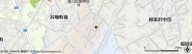 秋田県大館市八幡沢岱18周辺の地図