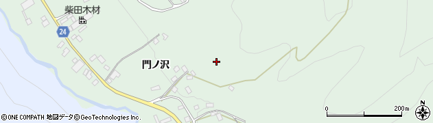 岩手県二戸市福岡（門ノ沢）周辺の地図