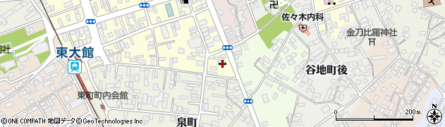 秋田県大館市常盤木町5周辺の地図
