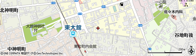 秋田県大館市常盤木町7周辺の地図