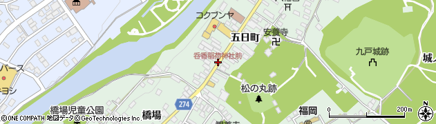 呑香稲荷神社前周辺の地図