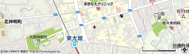秋田県大館市常盤木町12周辺の地図