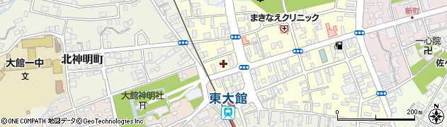 秋田県大館市常盤木町15周辺の地図