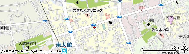 秋田県大館市常盤木町周辺の地図