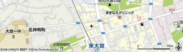 秋田県大館市常盤木町22周辺の地図