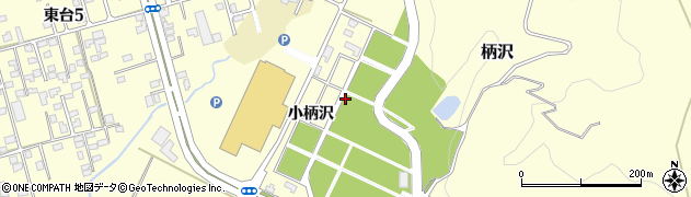 秋田県大館市柄沢（小柄沢）周辺の地図