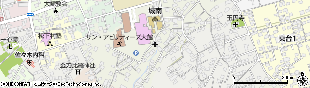 秋田県大館市桜町南周辺の地図