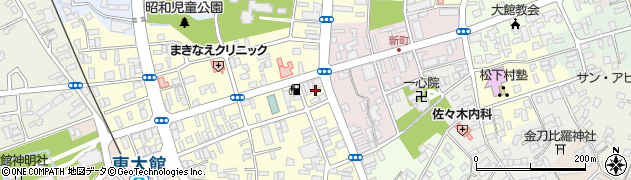 秋田県大館市常盤木町3周辺の地図