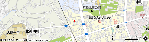 秋田県大館市常盤木町23周辺の地図