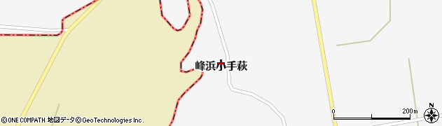 秋田県八峰町（山本郡）峰浜小手萩（上台）周辺の地図