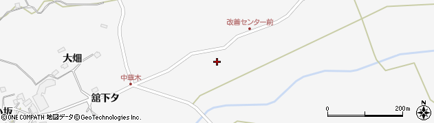 秋田県鹿角市十和田草木（前田）周辺の地図