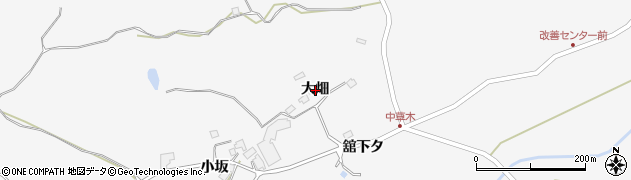 秋田県鹿角市十和田草木（大畑）周辺の地図