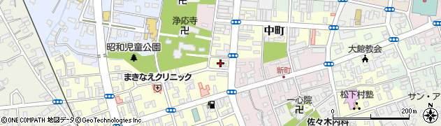 秋田県大館市常盤木町1周辺の地図