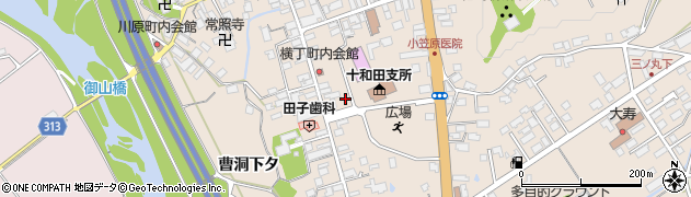 秋田県鹿角市十和田毛馬内（城ノ下）周辺の地図
