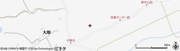 秋田県鹿角市十和田草木（草木）周辺の地図