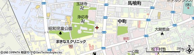 秋田県大館市大町56周辺の地図