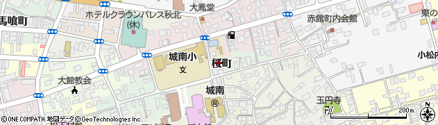 市立病院住宅周辺の地図