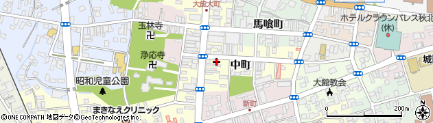 秋田県大館市大町36周辺の地図