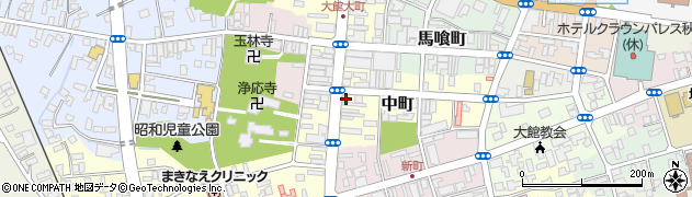 秋田県大館市大町31周辺の地図