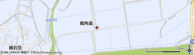 秋田県大館市川口（鹿角道）周辺の地図