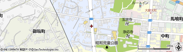 秋田県大館市幸町12周辺の地図