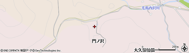秋田県鹿角市十和田瀬田石（門ノ沢）周辺の地図