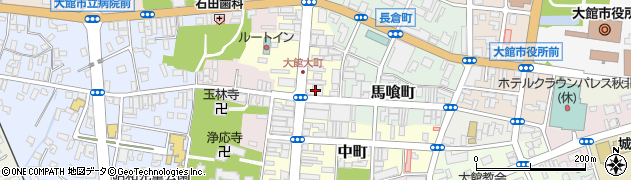 秋田銀行大館支店 ＡＴＭ周辺の地図