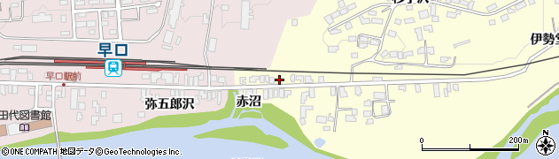 秋田県大館市岩瀬赤沼42周辺の地図
