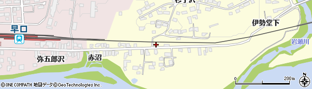 秋田県大館市岩瀬赤沼68周辺の地図