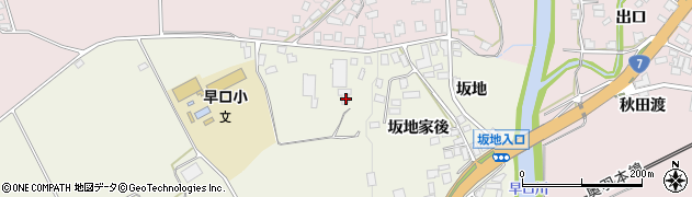 秋田県大館市長坂坂地岱1周辺の地図