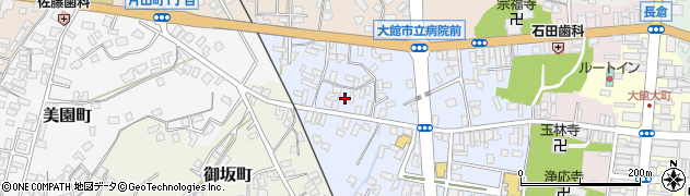 秋田県大館市幸町8周辺の地図