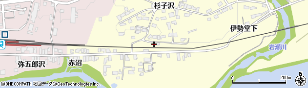 秋田県大館市岩瀬赤沼59周辺の地図