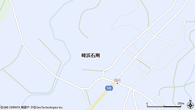 〒018-2504 秋田県山本郡八峰町峰浜石川の地図