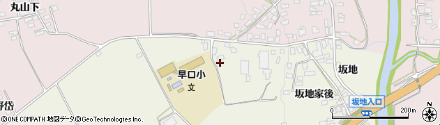 秋田県大館市長坂坂地岱112周辺の地図