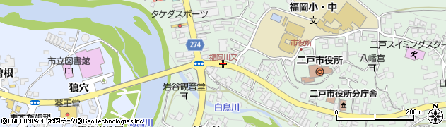 福岡川又周辺の地図