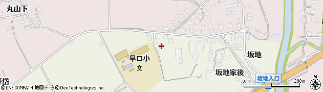 秋田県大館市長坂坂地岱111周辺の地図