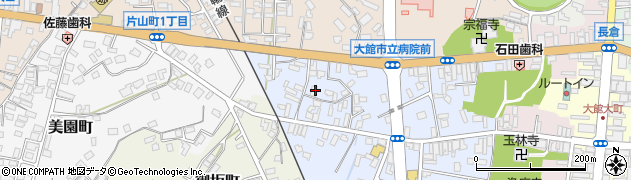 秋田県大館市幸町7周辺の地図