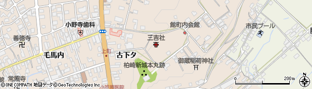 三吉社周辺の地図