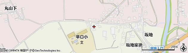 秋田県大館市長坂坂地岱106周辺の地図