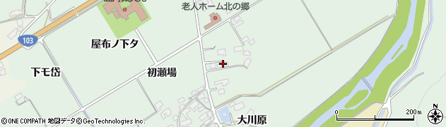 秋田県鹿角市十和田大湯（初瀬場）周辺の地図