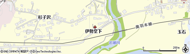 秋田県大館市岩瀬伊勢堂下周辺の地図